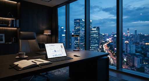 Modern executive office setting representing professional clarity